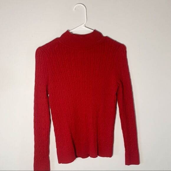TALBOTS RED SWEATER Small Petite - Picture 1 of 7